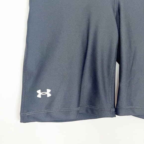 NWT Under Armour Bike Shorts Women's Medium Black High Rise Compression - Picture 4 of 15